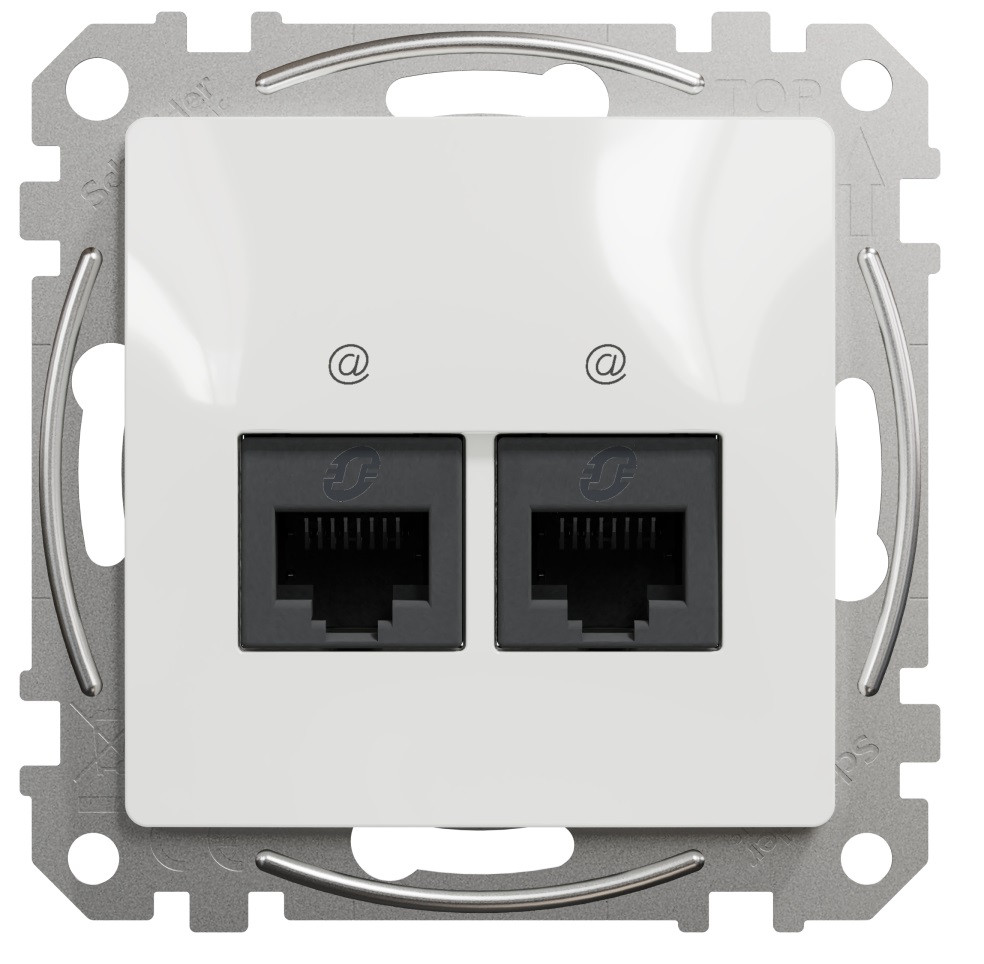Роз подв RJ45 CAT5E UTP Біл Sedna Design, Schneider Electric