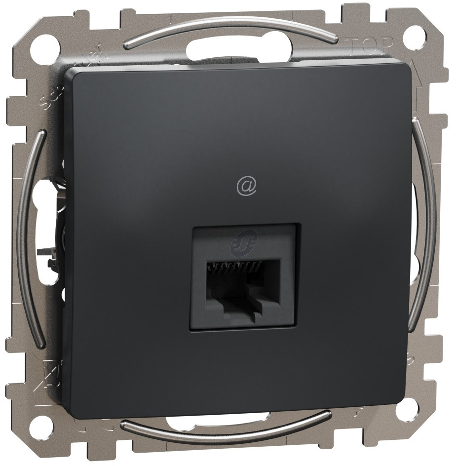 Один троянд RJ45 CAT5E UTP Чор Sedna Design, Scnaider Electric