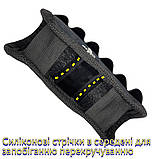 Патронташ на приклад на 6 патронів .12 калібру для дозарядки Патронташ Marck-men на приклад для дозарядки. Чорний, фото 4