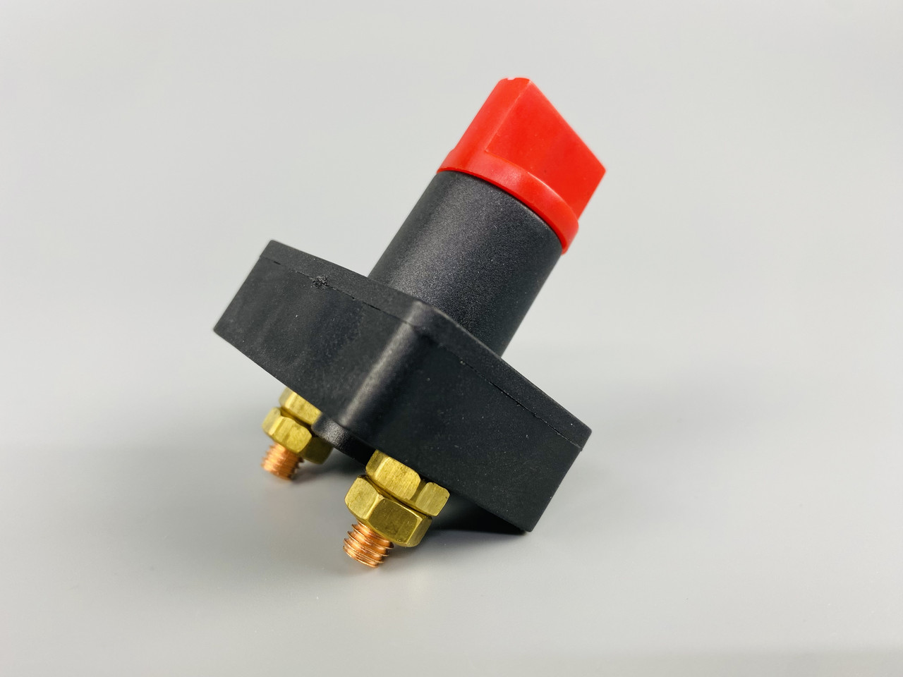 Вимикач маси універсальний, механічний 12/24 В (червона мідь) 150 A. М6 — мідний болт, фото 1