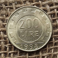 200 лiр 1998 року. Iталiя
