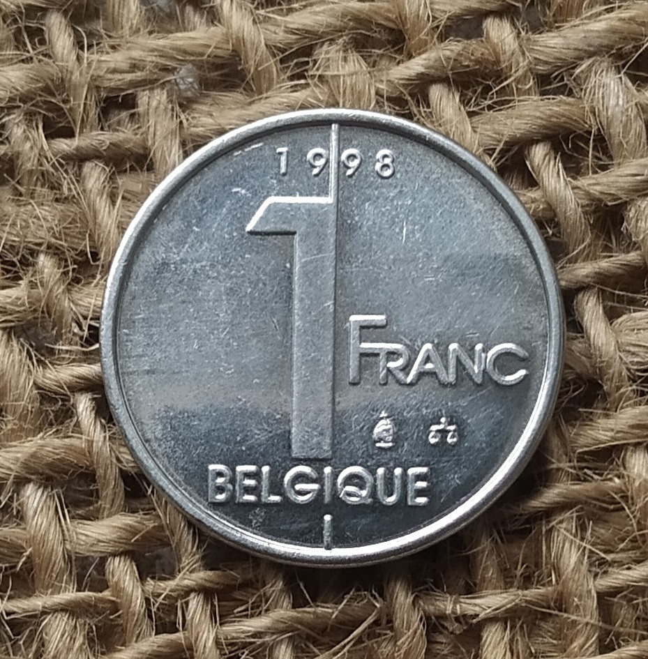 1 франк 1998 року. Бельгiя
