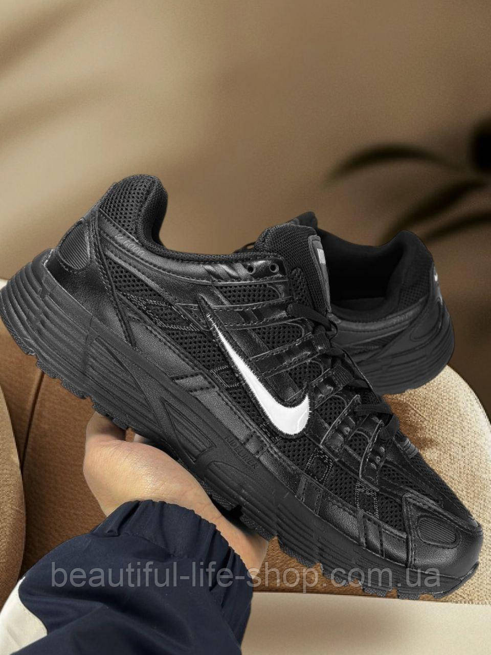 Кросівки спортивні Nike P-6000 легкі сітка унісекс молодіжні для активного відпочинку висока підошва