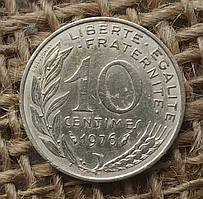 10 сантимiв 1976 року францiя