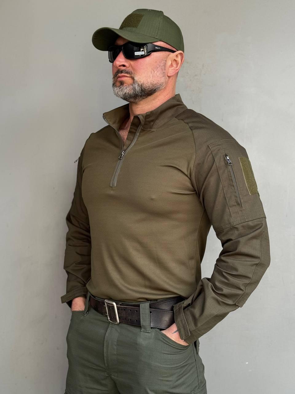 Убакс олива,убакс зсу олива,тактический убакс боевая сорочка олива,мужской убакс олива,убакс олива милитари - фото 1 - id-p2562420011
