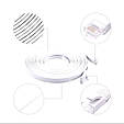 Мережевий кабель Ethernet RJ45 30м White. Водонепроникний CAT6 кабель LAN slim для CCTV POE IP камер., фото 4