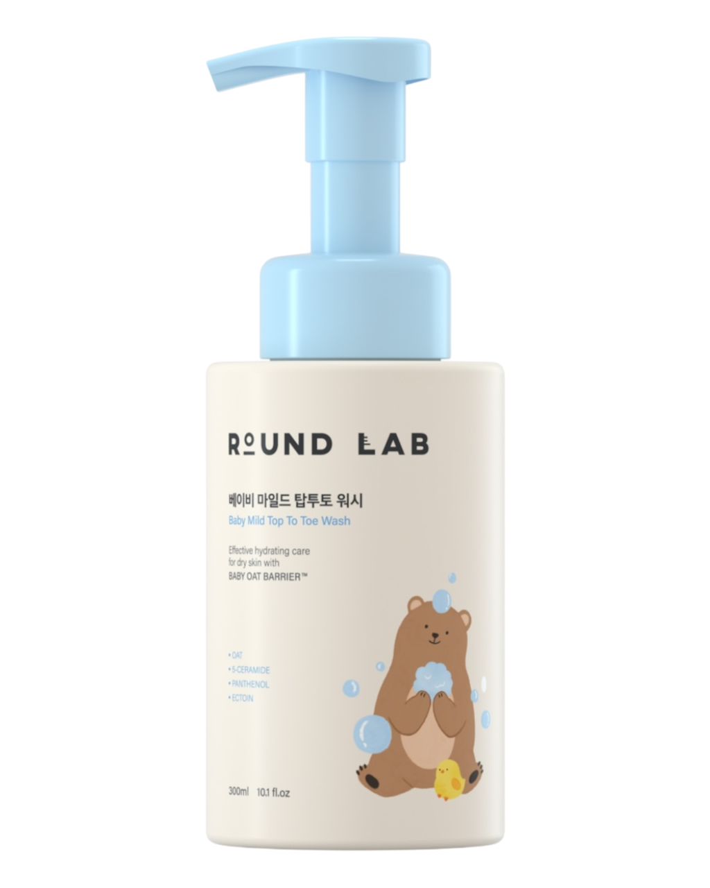 Дитяча пінка для купання ROUND LAB Baby Mild Top To Toe Wash 300 ml, фото 1