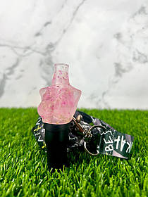 Індивідуальний мундштук "Tits Pink flowers" від Vibe Hookah для кальяну