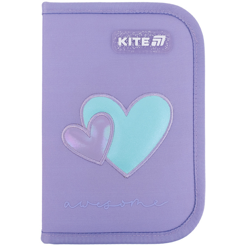 Пенал без наповнення Kite Awesome K25-622-5, 1 відділення, 2 закоти  20,5х14х4