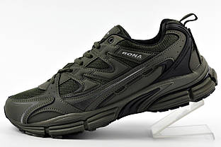 Кросівки сітка Bona підліткові Бона зелені 972B-2