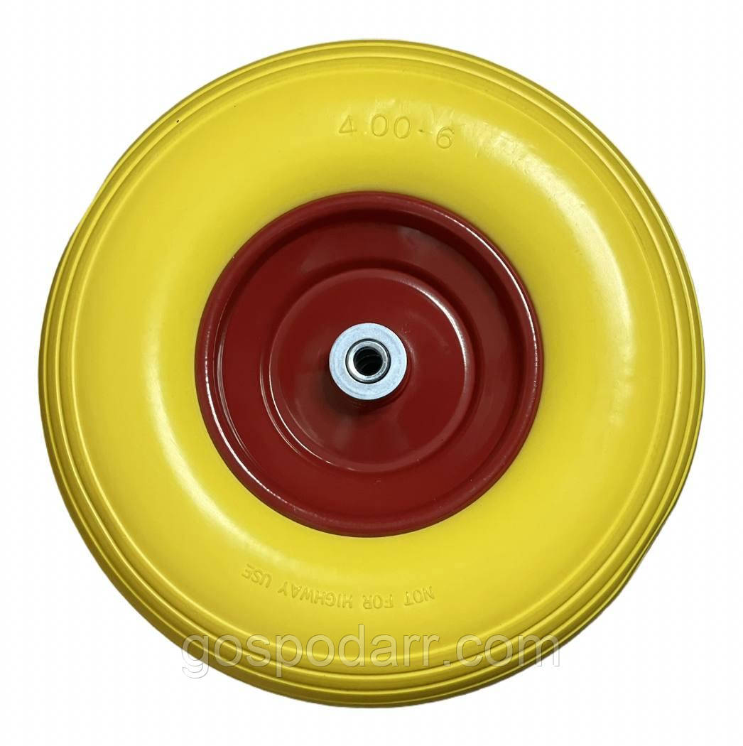 Колесо пінополіуретанове 4. 00-6 D12 мм, фото 1