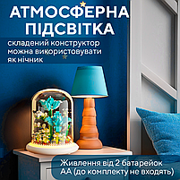 Конструктор ЗД в колбі Ніжний лотос 500 деталей (Lotos), фото 8