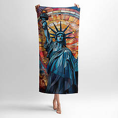 Рушник з принтом «Статуя Свободи. Мозаїка. Арт. Statue of Liberty. Mosaic. Art»