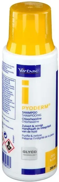 Virbac Pyoderm (Вірбак Піодерм) шампунь із хлоргексидином для собак і котів під час захворювань шкіри 200 мл