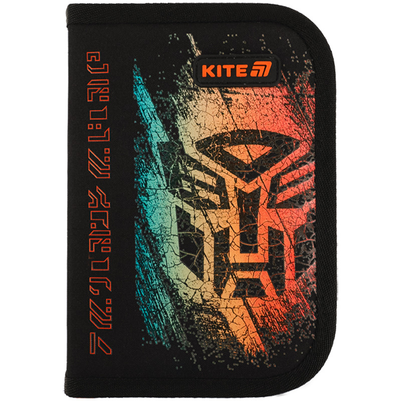 Пенал без наповнення Kite Transformers Generations TF25-622, 1 відділення, 2 закоти  20,5х14х4  чорний