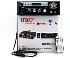 Підсилювач звуку UKC SN-555BT з радіо- та Bluetooth