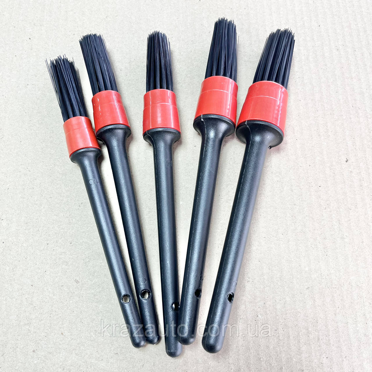 Набір пензлів 5 шт. для дітейлінгу, хімчистки авто. DTL-2284, фото 1