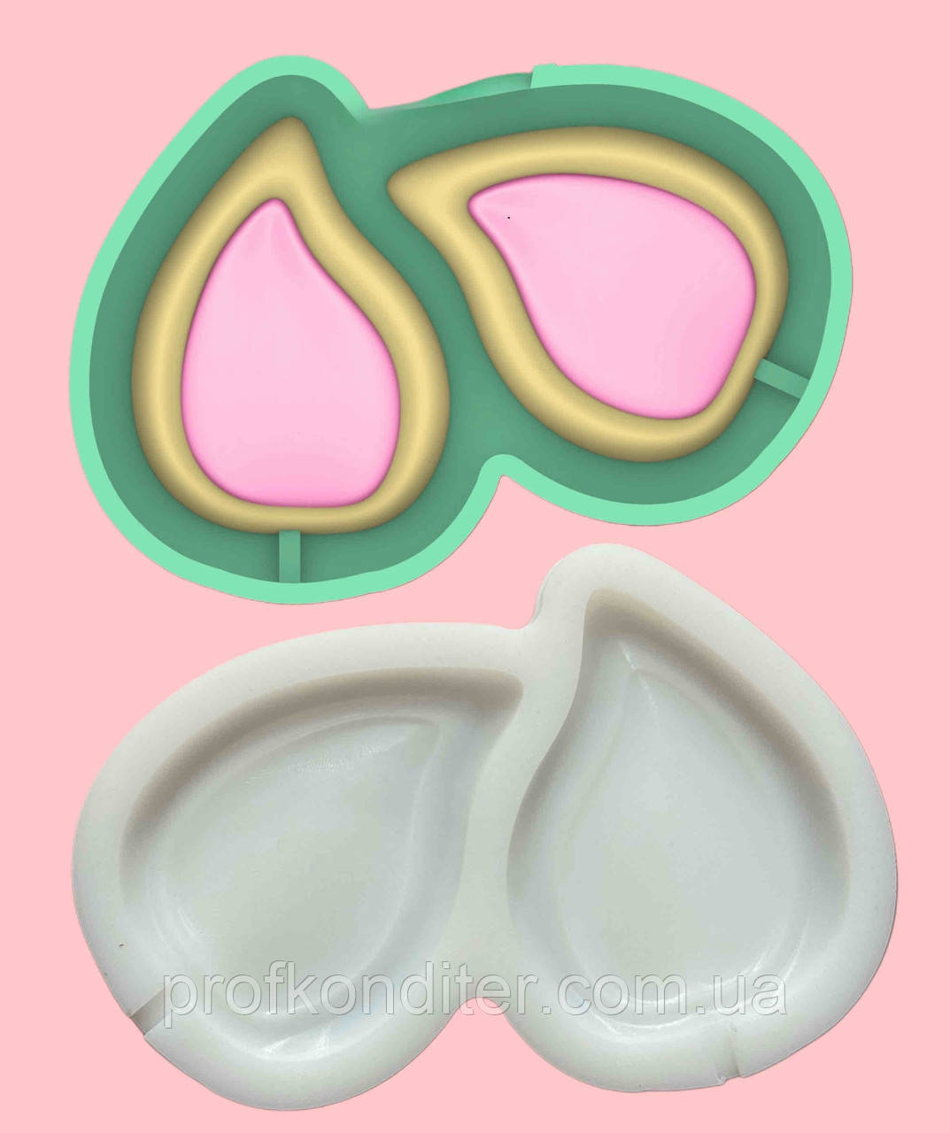 Силіконовий молд для шоколаду та ін "Вушка єдиноріга", фото 1