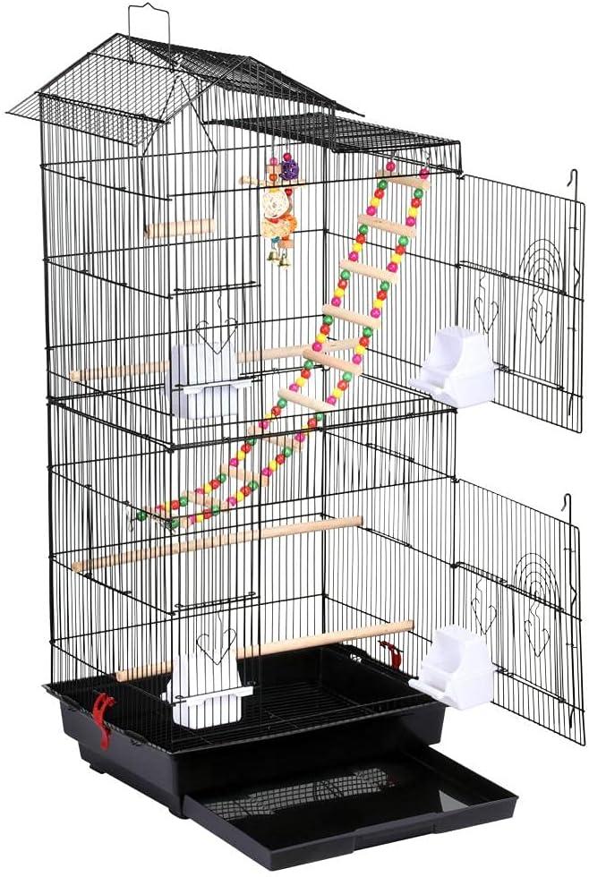 Простора металева карта Bird Cage для невеликих папуг і канарок