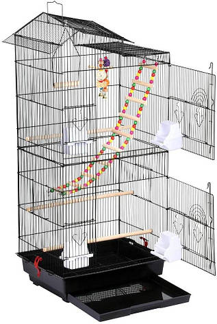 Простора металева карта Bird Cage для невеликих папуг і канарок, фото 1