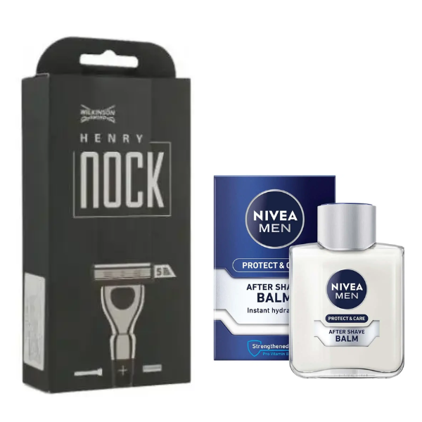 Станок для гоління Wilkinson Sword Henry Nock Razor + Бальзам Nivea Men Protect & Care 100 мл