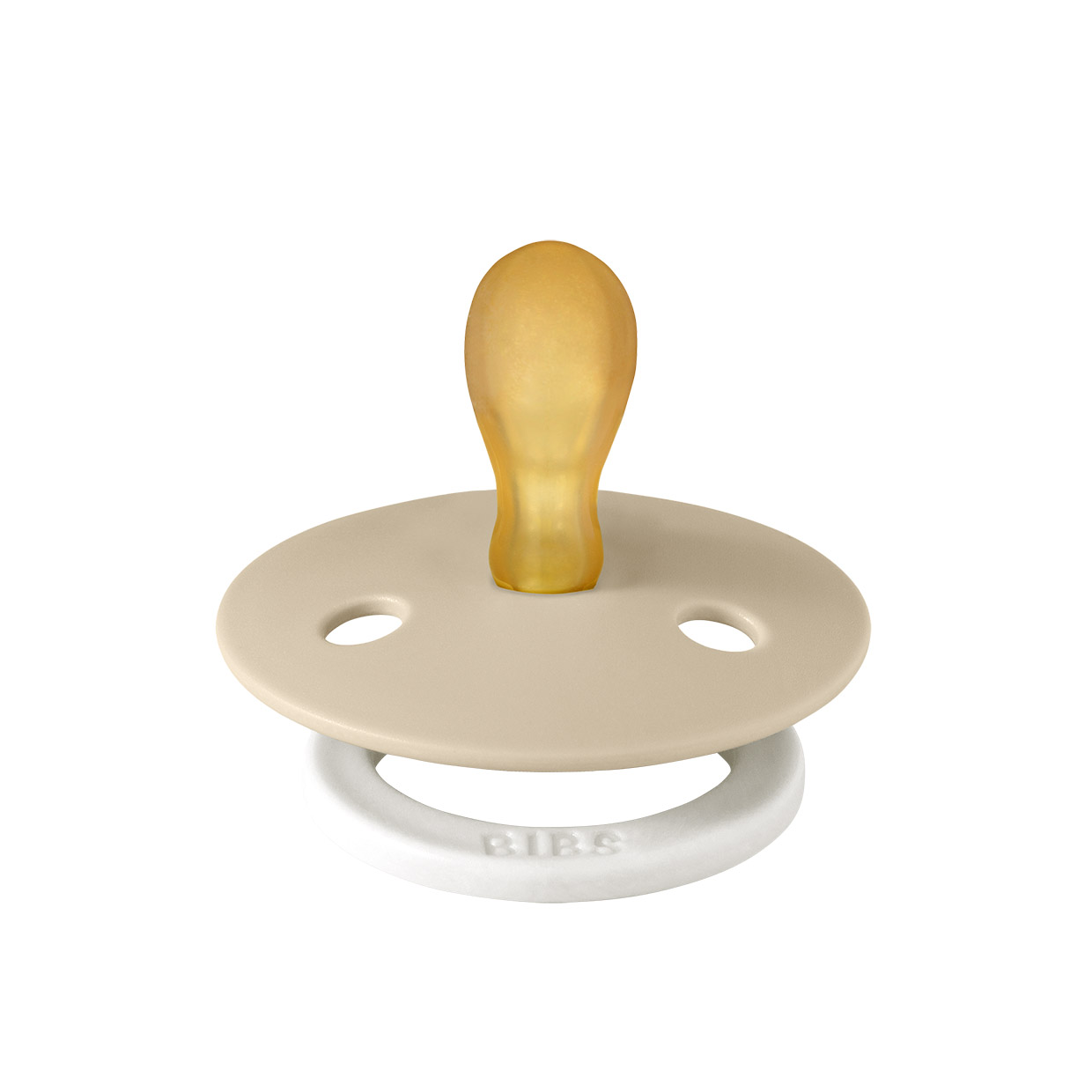 Соска пустушка BIBS Colour Latex Symmetrical (симетрична) -  від 6міс  Vanilla GLOW (світиться в темряві), фото 1