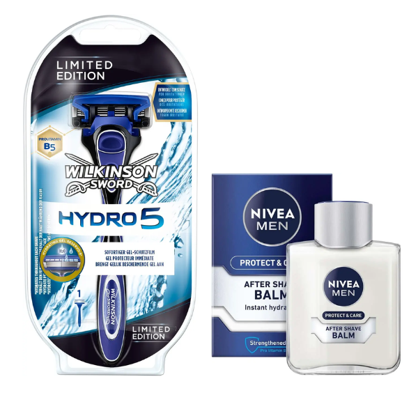 Станок для гоління Wilkinson Sword Hydro 5 Limited Edition + Бальзам Nivea Men Protect & Care 100 мл