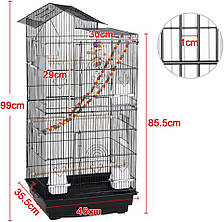 Простора металева карта Bird Cage для невеликих папуг і канарок, фото 4