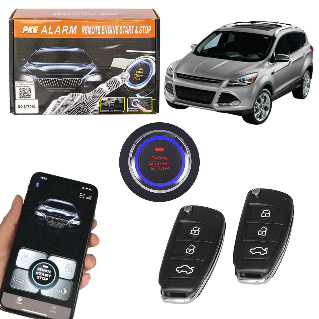 Автосигналізація START SYSTEM 8006 з Bluetooth та запуском двигуна