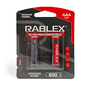Акумулятори AAA (HR03) Rablex 600mAh (1.2v) 2шт.