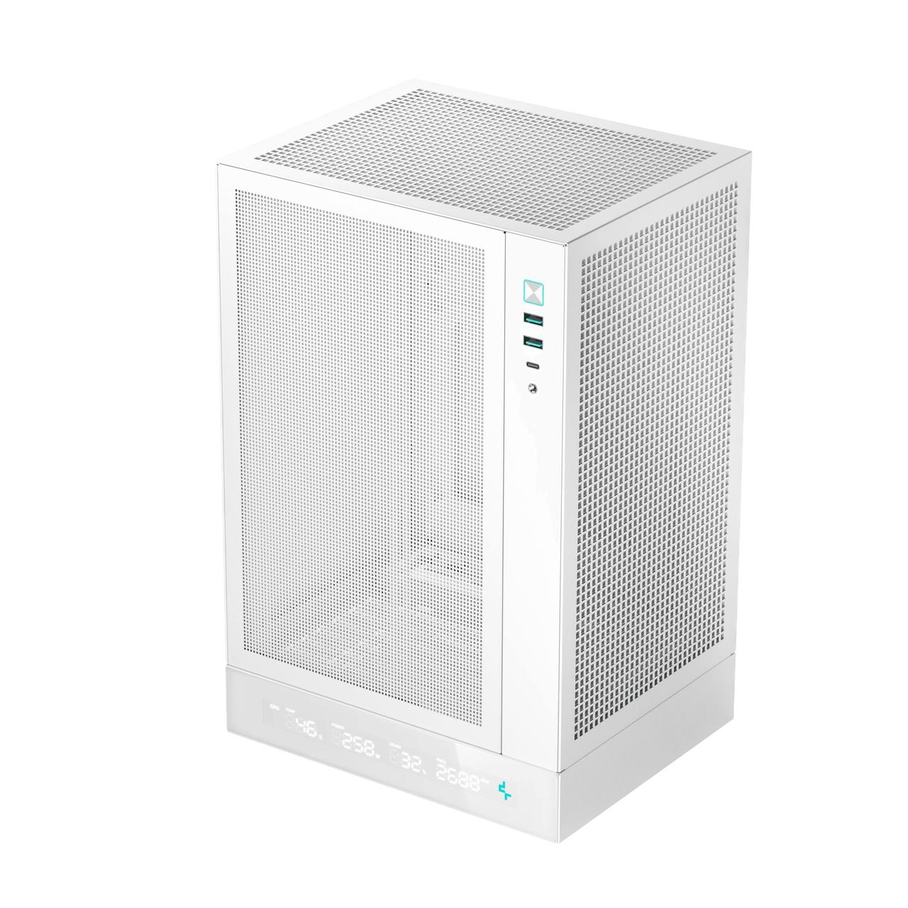 Корпус DeepCool CH170 Digital White (R-CH170-WHNPI0D-G-1) без БЖ, фото 1