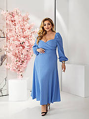 Плаття жіноче довге трикотажне 667 Розміри 48 - 66