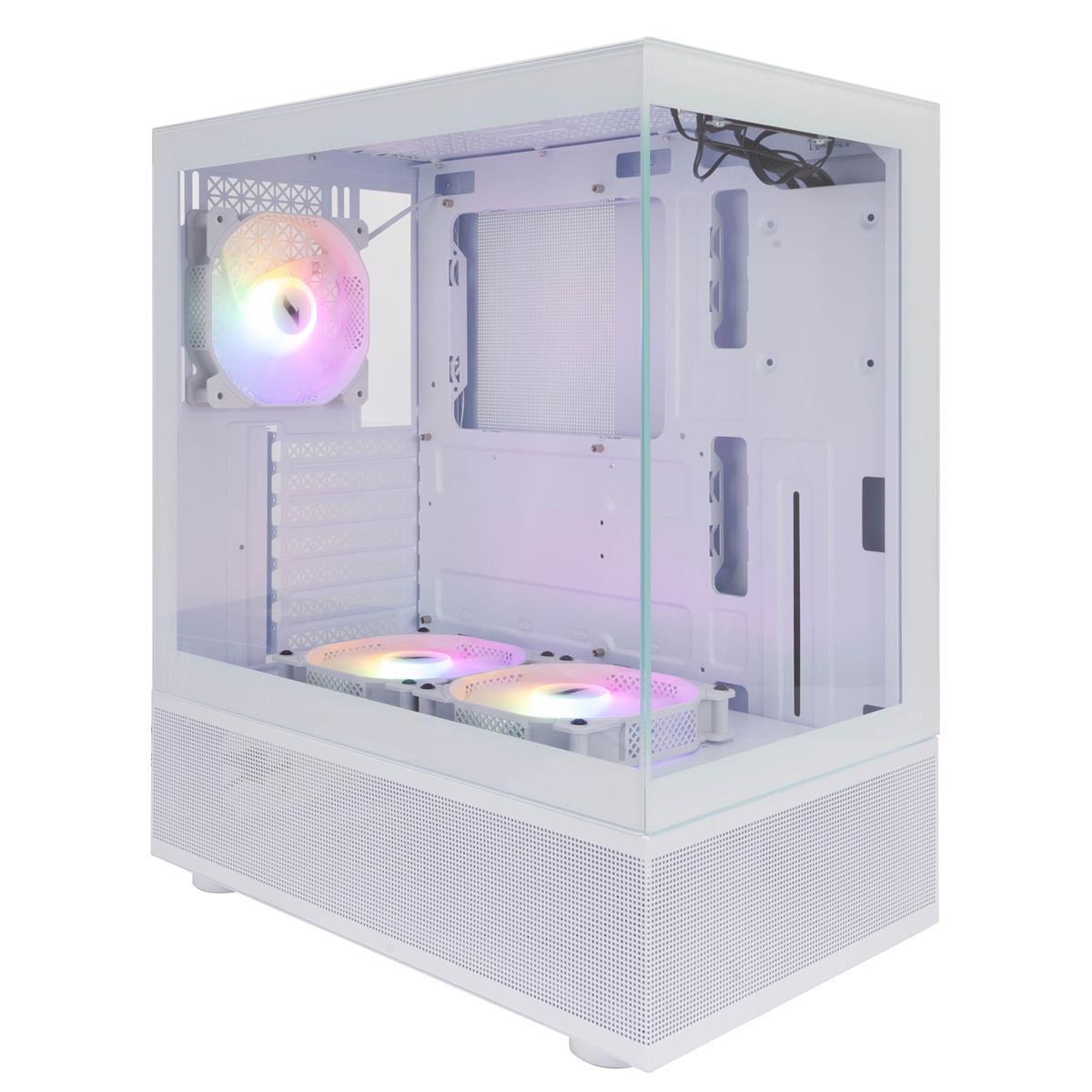 Корпус 1stPlayer Mi7-A-WH-2F7R-W-1F7-W White без БЖ, фото 1