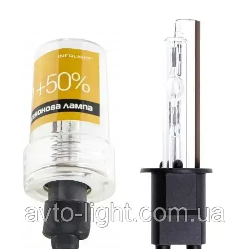 Лампа Ксенонова Infolight+50% H1 6000 K (1 шт.)