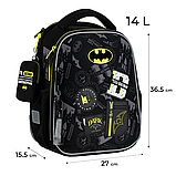 Рюкзак шкільний каркасний Kite Education DC Batman DC25-555S, фото 3