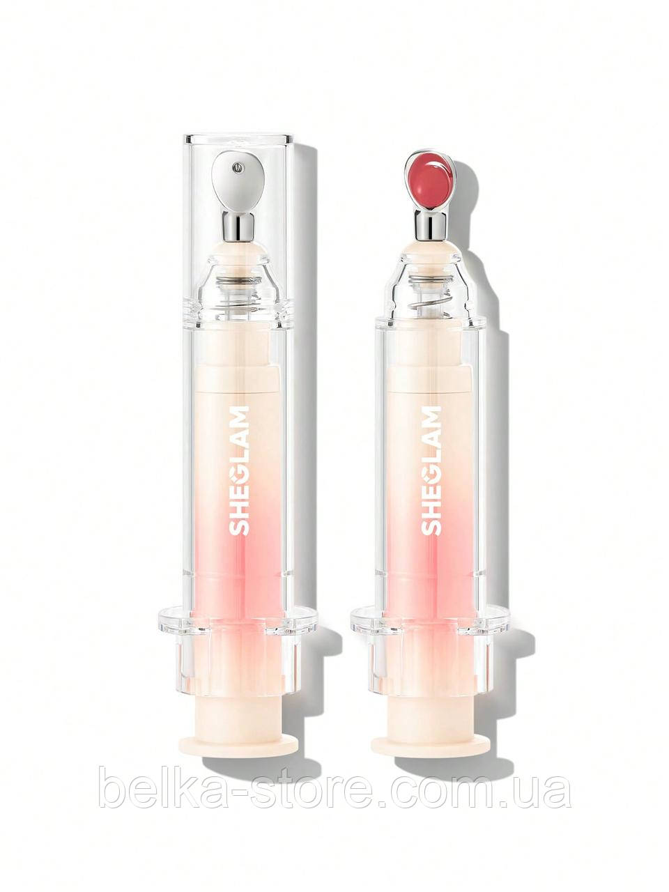 Блиск для губ Sheglam Booster Shine Plumping Lip Gloss-Pink Flamingo, фото 1