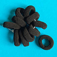 Резинки для Волосся 10 шт 32х11 мм Махрова Чорний