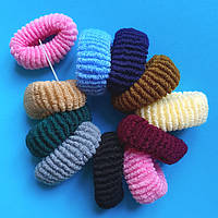 Резинки для Волосся 55х26 мм 10 шт Кольори Темно Пастельні