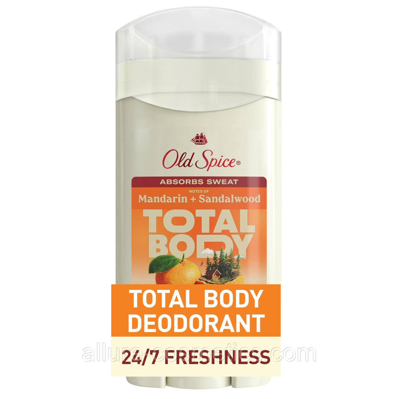 Дезодорант для всього тіла Old Spice Gentleman's Total Body Deodorant Mandarin + Sandalwood 85g (США)