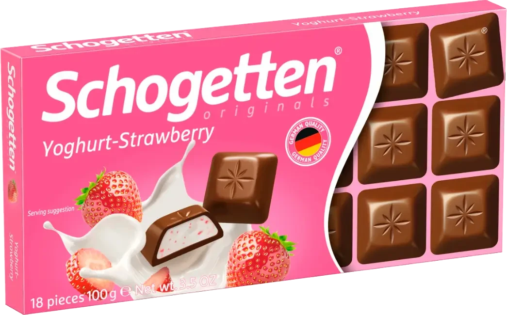 Шоколад Schogetten Originals Joghurt Erdbeer 100g