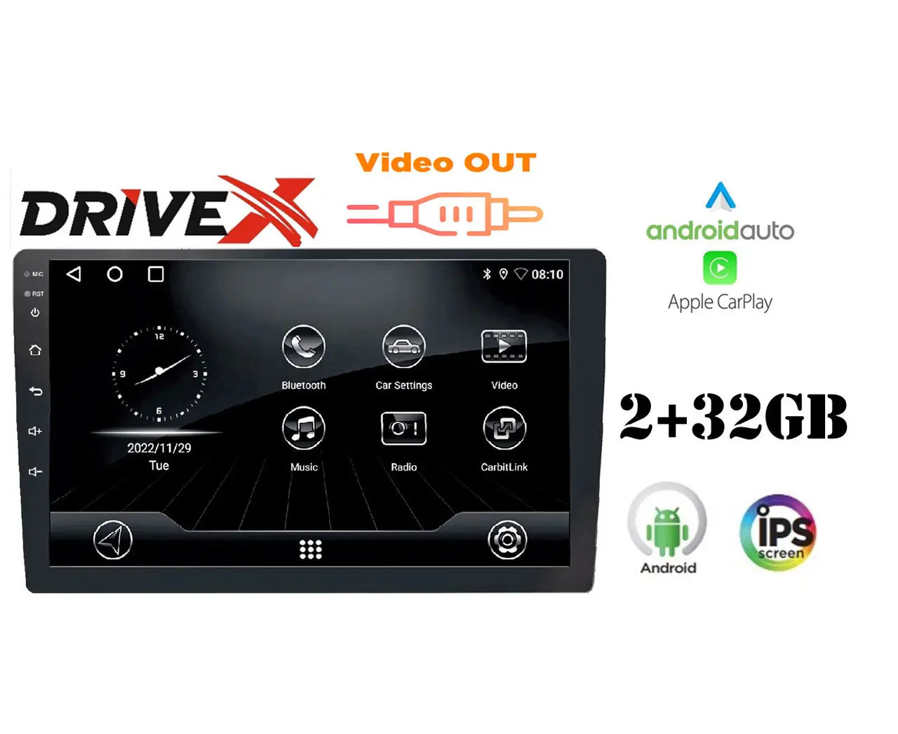 DriveX UN4 AND 9" Android мультимедійний центр