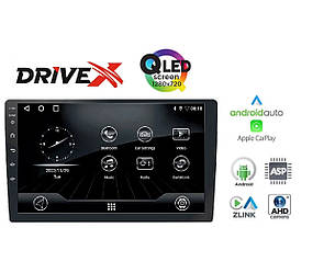 Магнітола 9 дюймів DriveX UN5Q QLED, Android 10, 2/32 ГБ, 4 ядра, Bluetooth, GPS, CarPlay, Android Auto