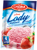 Морозиво сухе з полуничним смаком Cykoria Польща 60г (4 порції) (опт 5 шт )