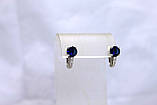 Сережки срібло 925 проби АРТ2133 Синій, фото 2