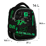 Рюкзак шкільний каркасний Kite Education Play&Win K25-555S-2, фото 3