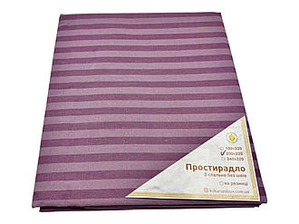 Простирадло "Stripes Violet" | 200х220 см Бязь