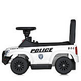 Толокар-електромобіль Поліція 5844 B, білий, фото 3