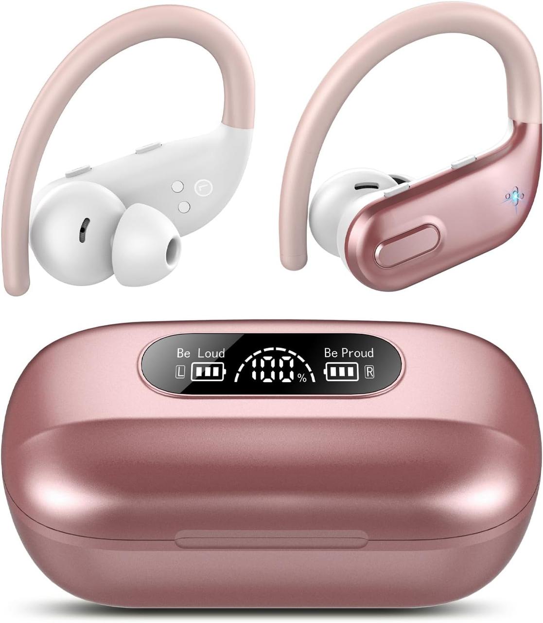 Б У Спортивні навушники А7 Bluetooth, навушники Bluetooth 5.3 з функцією ENC HD Call, низькі та глибокі, фото 1