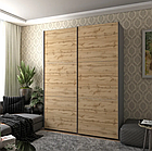 Шафа купе Doros G-Caiser 42005014 Графіт, дуб Евок 180х60х240см (1813308151)