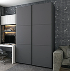 Шафа купе Doros G-Caiser графіт/графіт 180х60х240см (42005089)